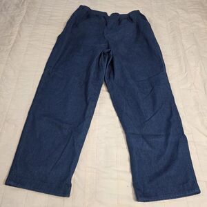 Alfred Dunner Denim Elastic Waist Pull On Jeans Plus Size 18 With Pockets HEMMED